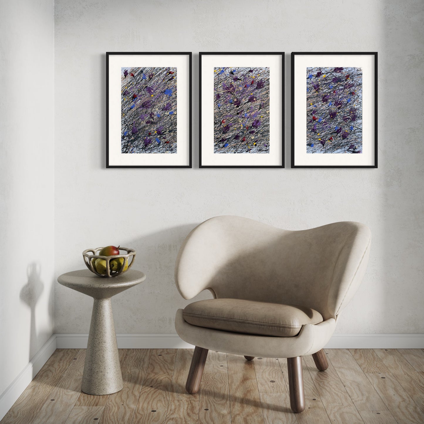 Dry Flowers on the Snow