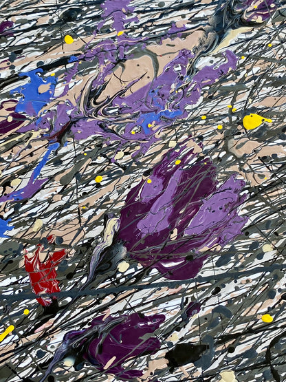 Dry Flowers on the Snow