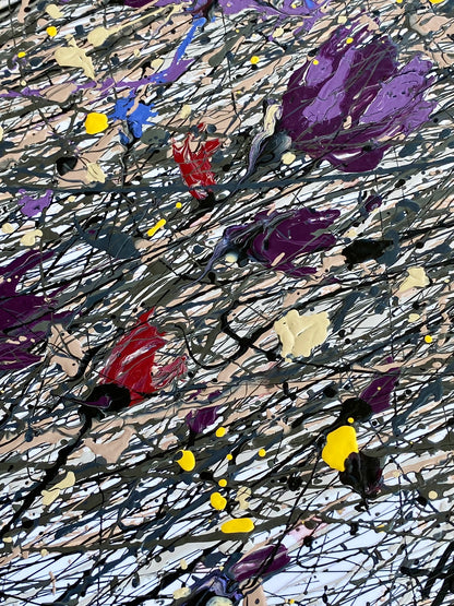 Dry Flowers on the Snow