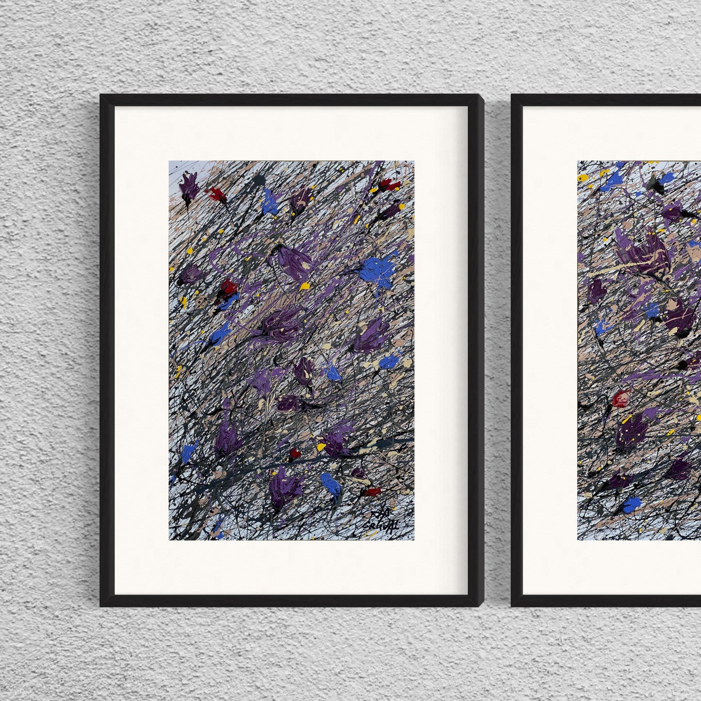 Dry Flowers on the Snow