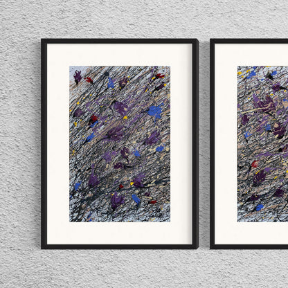 Dry Flowers on the Snow