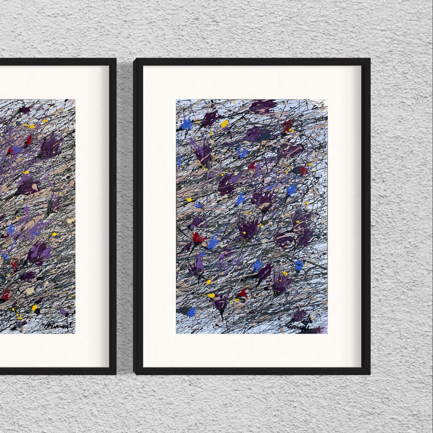 Dry Flowers on the Snow