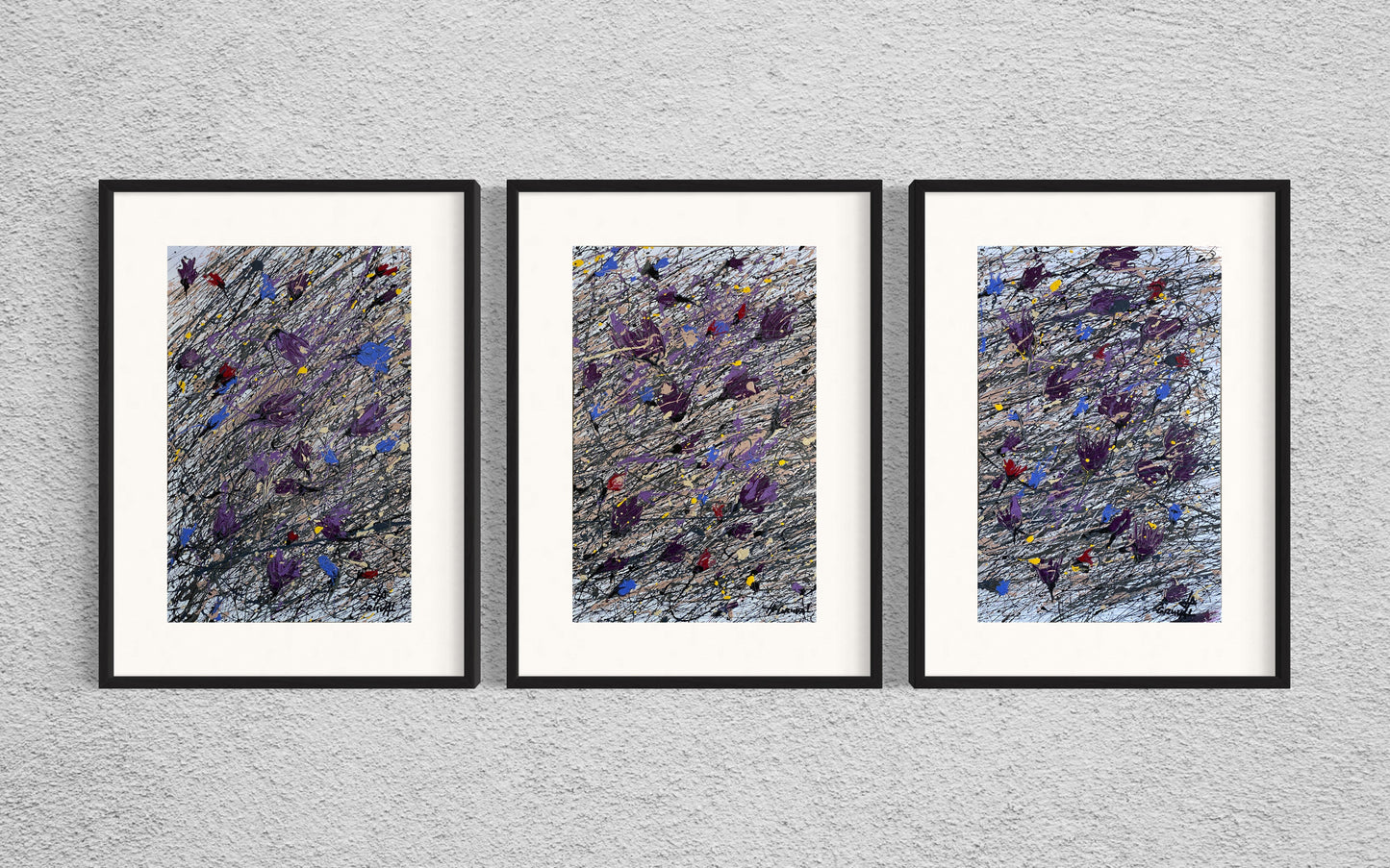 Dry Flowers on the Snow