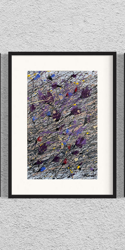 Dry Flowers on the Snow