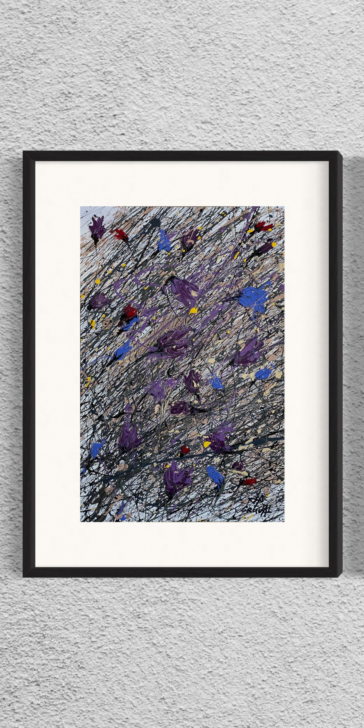 Dry Flowers on the Snow