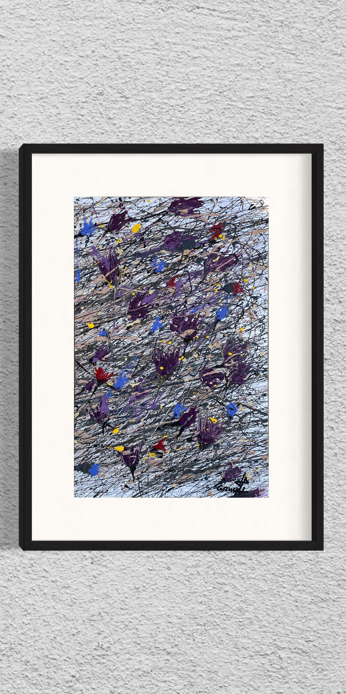 Dry Flowers on the Snow