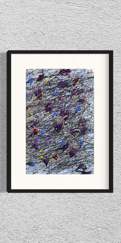 Dry Flowers on the Snow